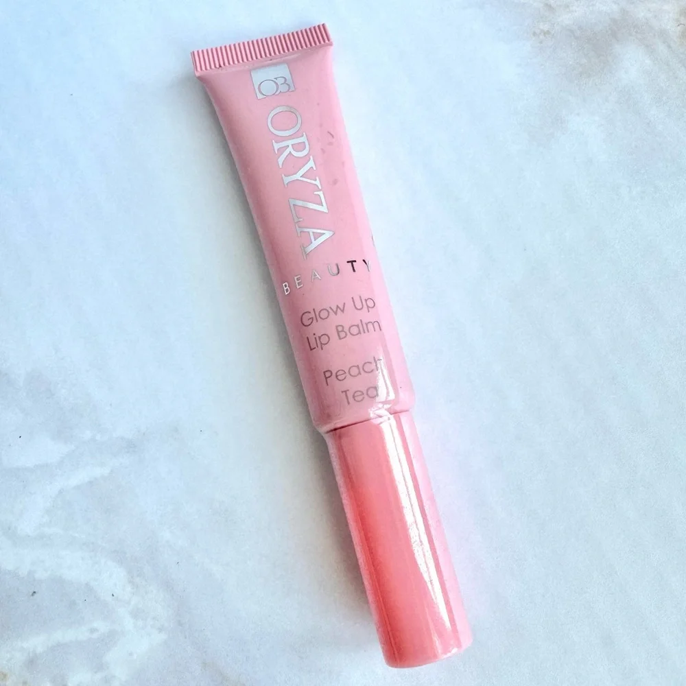 Oryza Beauty Glow Up Lip Balm in Peach Tea, Full Sized, New/Sealed Lipbalm